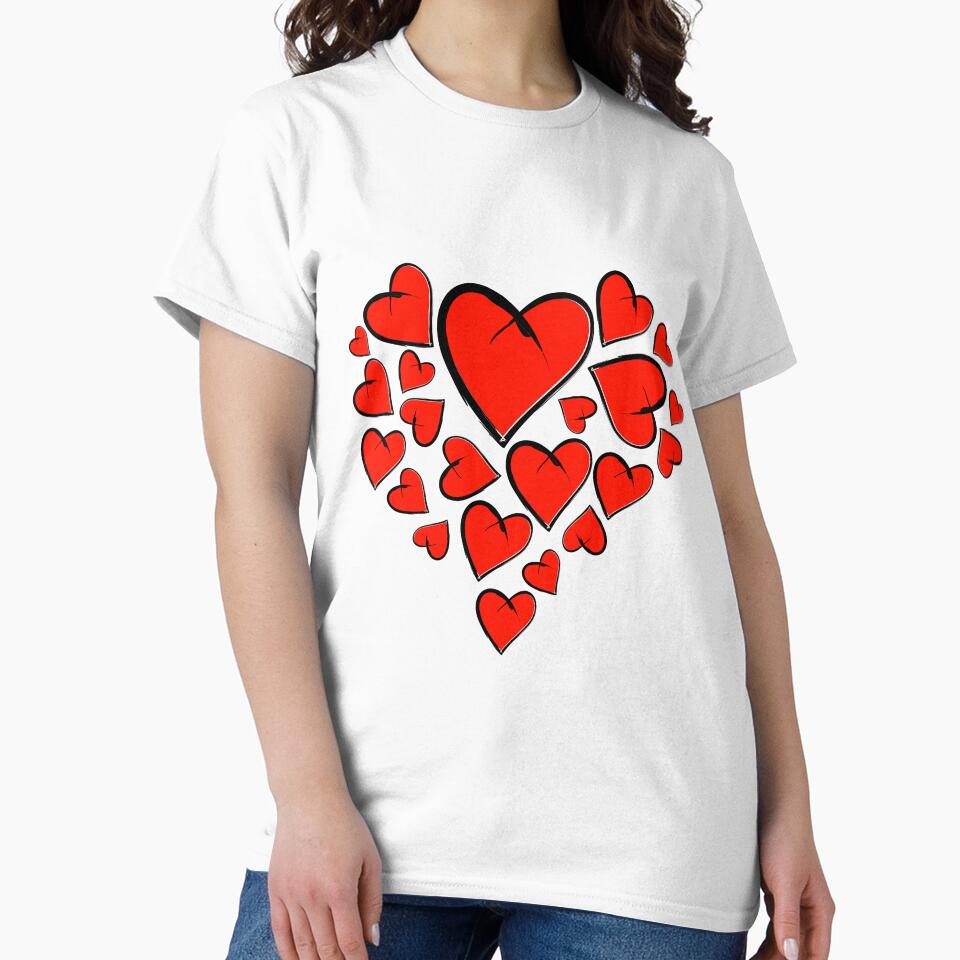 Heartinella - flying hearts by Cersatti Unisex , , , Long Sleeve Tee