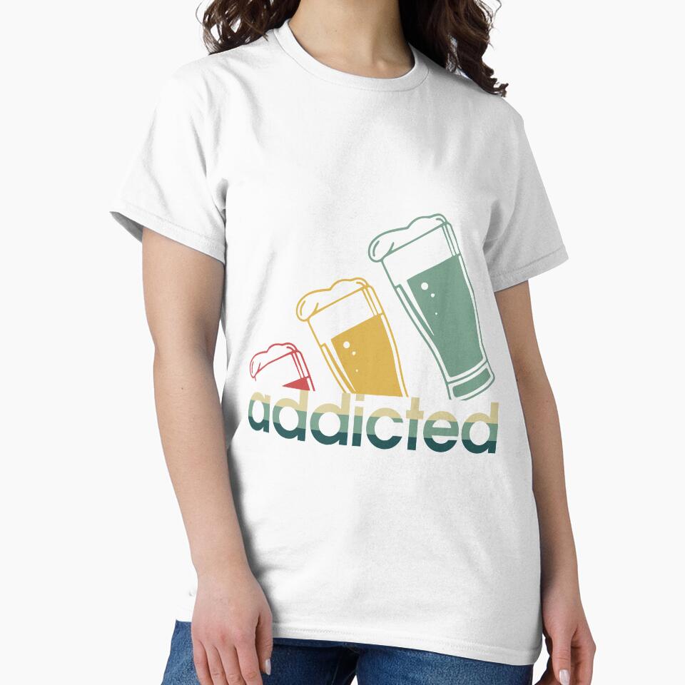 Beer addicted vintage by CactusDesigns68 Unisex , , , Long Sleeve Tee