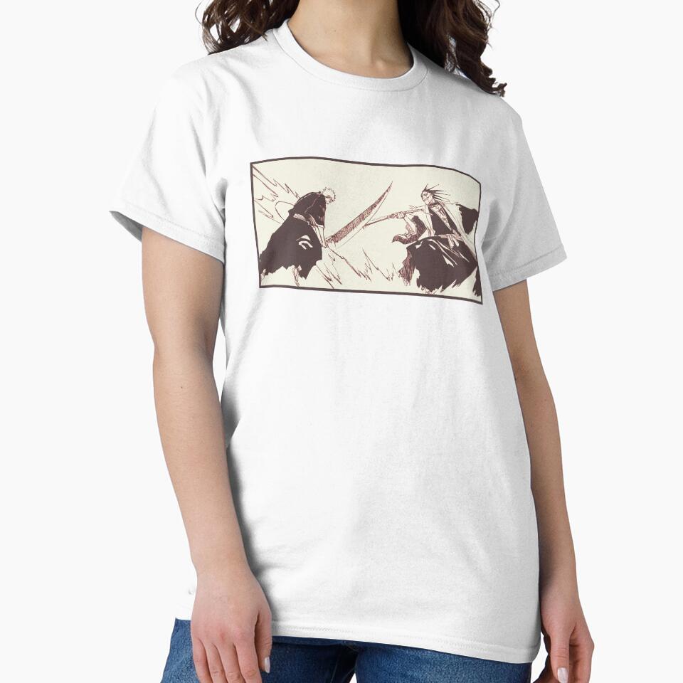 Ichigo vs Kenpachi by DaDevDog Unisex , , , Long Sleeve Tee