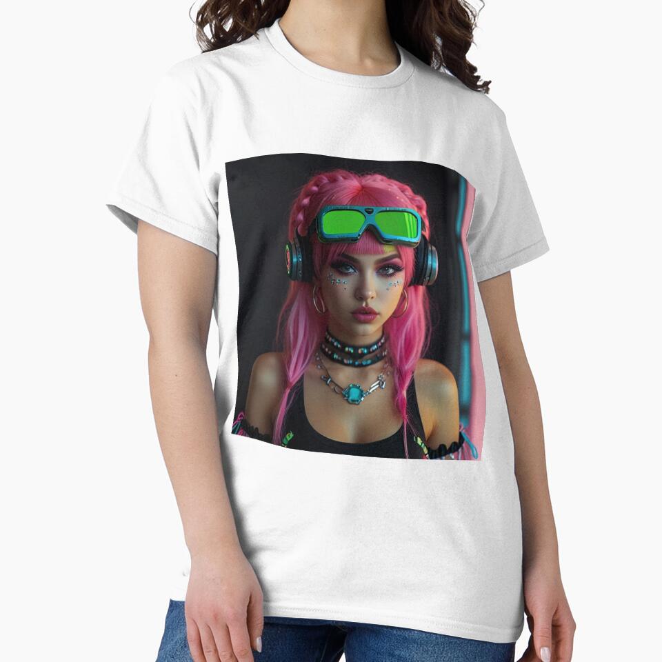 Spectral Decora Kawaii Cyber Aesthetic | Anime Cyberpunk Artwork by Joy-boy-op Unisex , , , Long Sleeve Tee