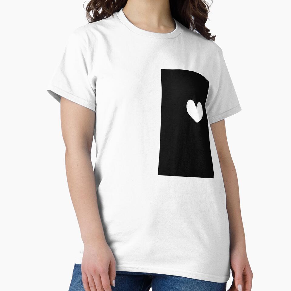 Simple white heart by V_SHOPEE Unisex , , , Long Sleeve Tee