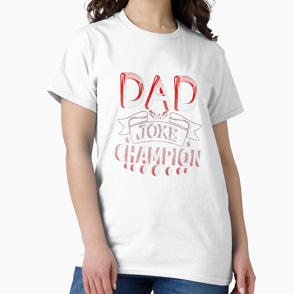 Dad Joke Champion by creativerooney Unisex , , , Long Sleeve Tee