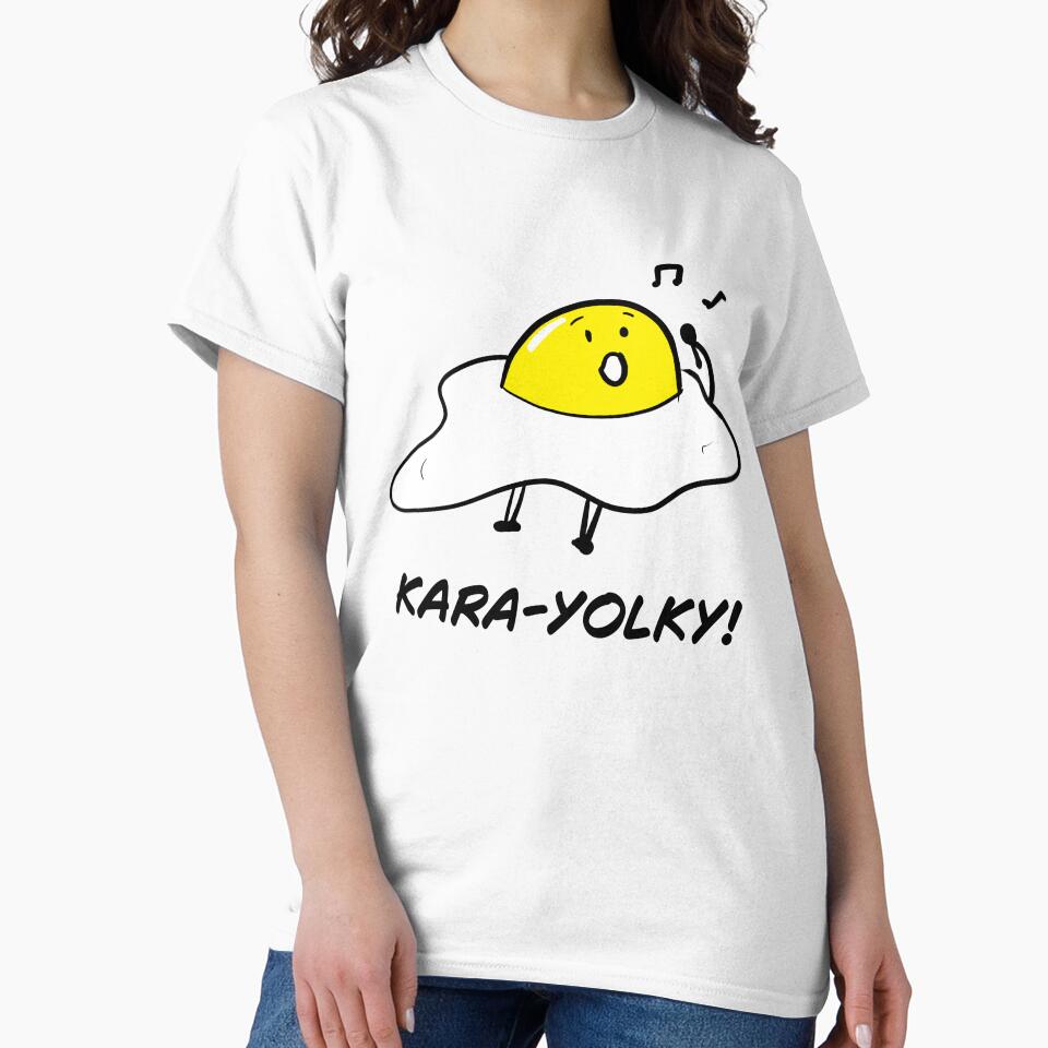 Funny Pun Egg Singing Karaoke by brodyquixote Unisex , , , Long Sleeve Tee