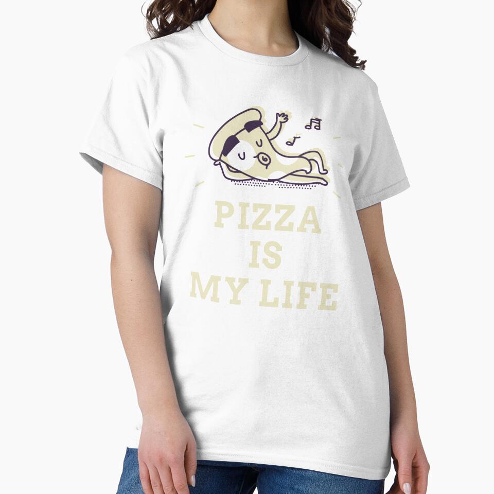 Pizza Is My Life (Relaxing) by SacredsDesigns Unisex , , , Long Sleeve Tee