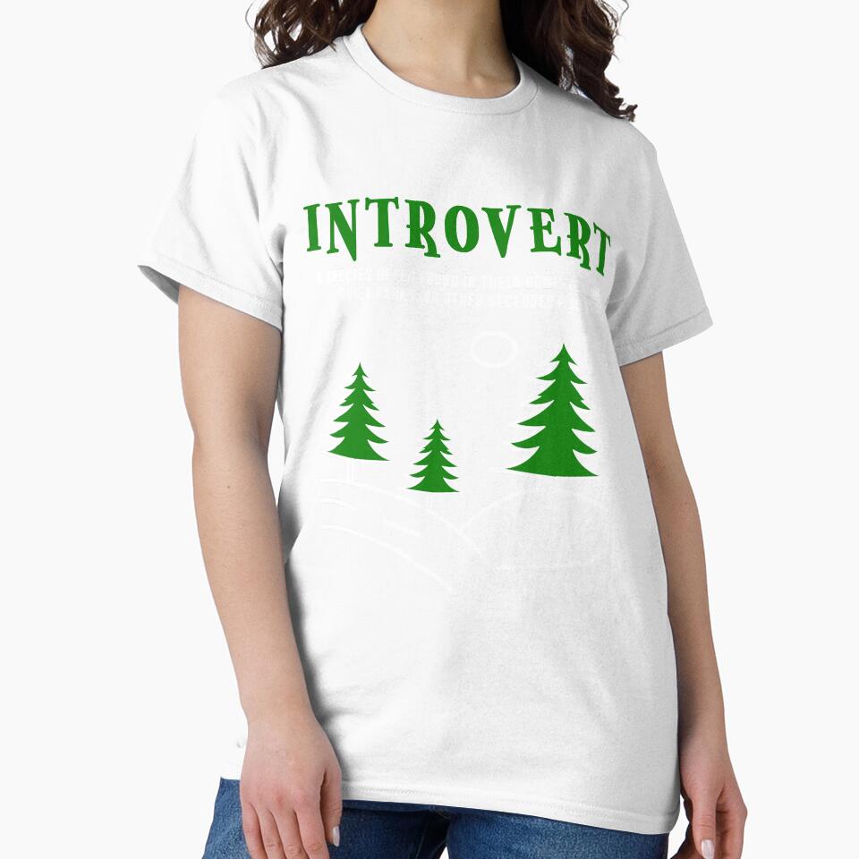 Unique Funny Introvert Draw for Introvert by Doooriginals Unisex , , , Long Sleeve Tee