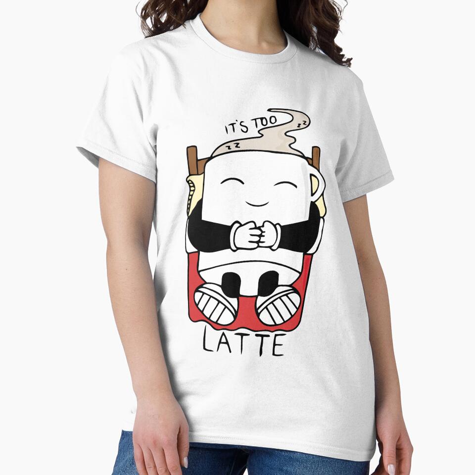 It's Too Latte - Colour - Coffee, Latte, Coffee lovers by 86Gaz Unisex , , , Long Sleeve Tee