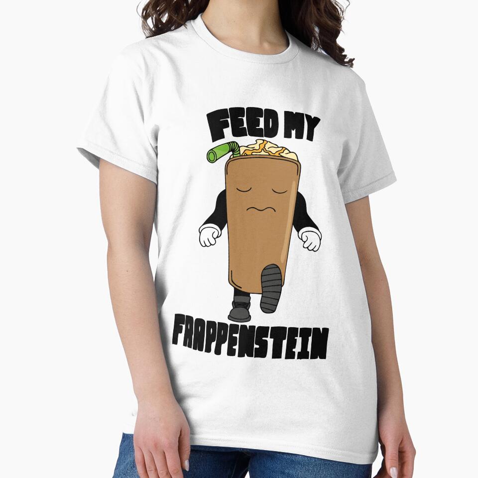 Feed My Frappenstein - Colour - Coffee, Frappe, Coffee lovers by 86Gaz Unisex , , , Long Sleeve Tee
