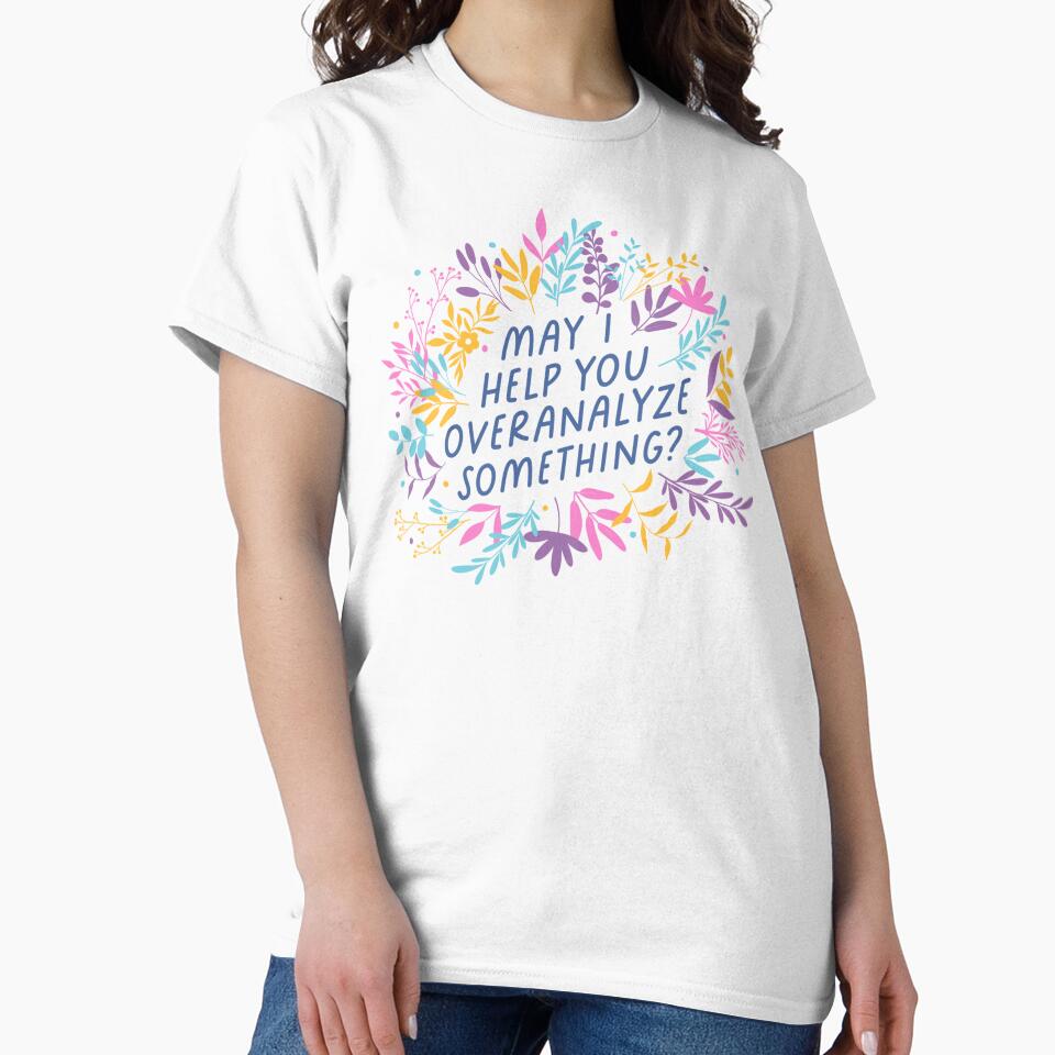 May I Help You Overanalyze Something? | Funny Introvert by krimons Unisex , , , Long Sleeve Tee
