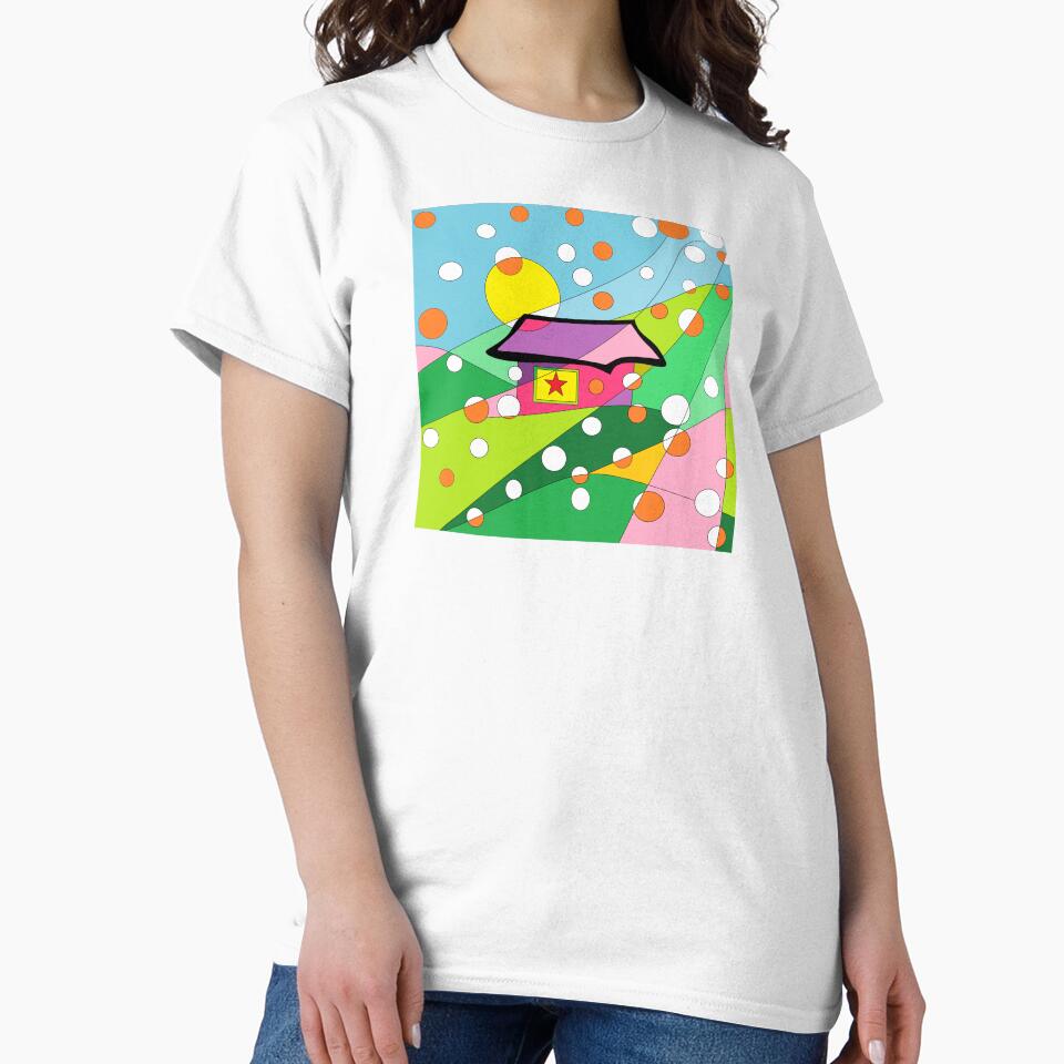 Whimsical Polka Dot House by Quennie Bacol Artwork