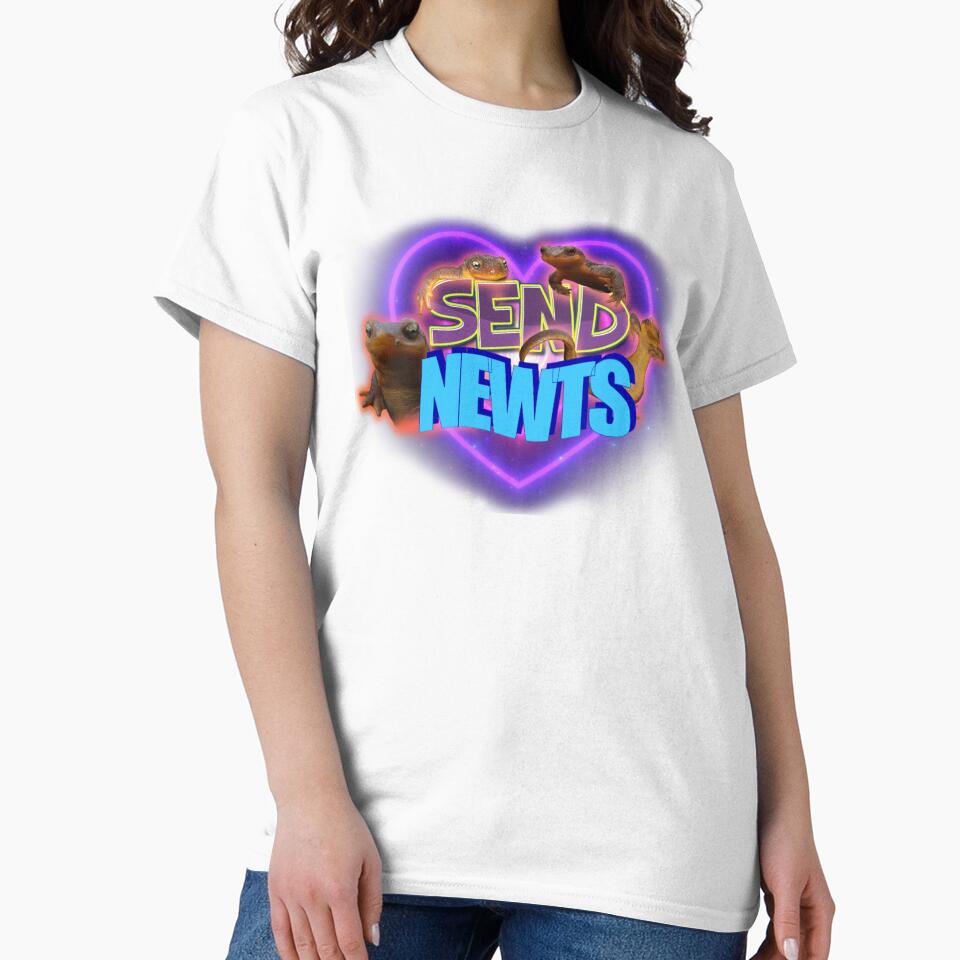 Send Newts Meme by swankyswamprat Unisex , , , Long Sleeve Tee