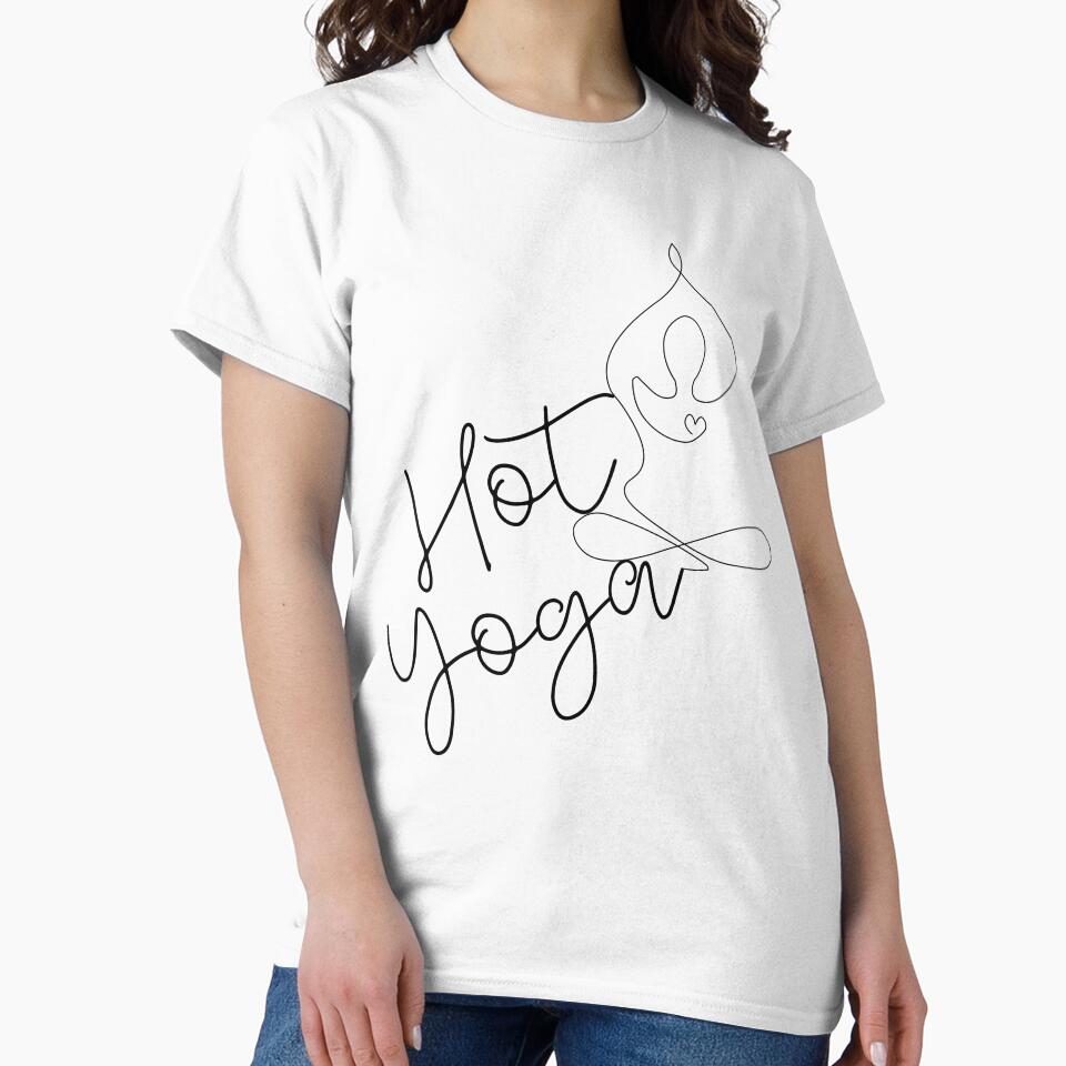Hot yoga flowy one line by Hot Yoga Life