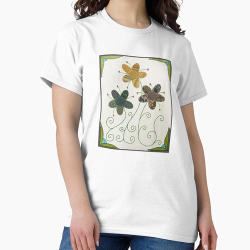 3 Curlicue Flowers #1 by ErinBrieArt