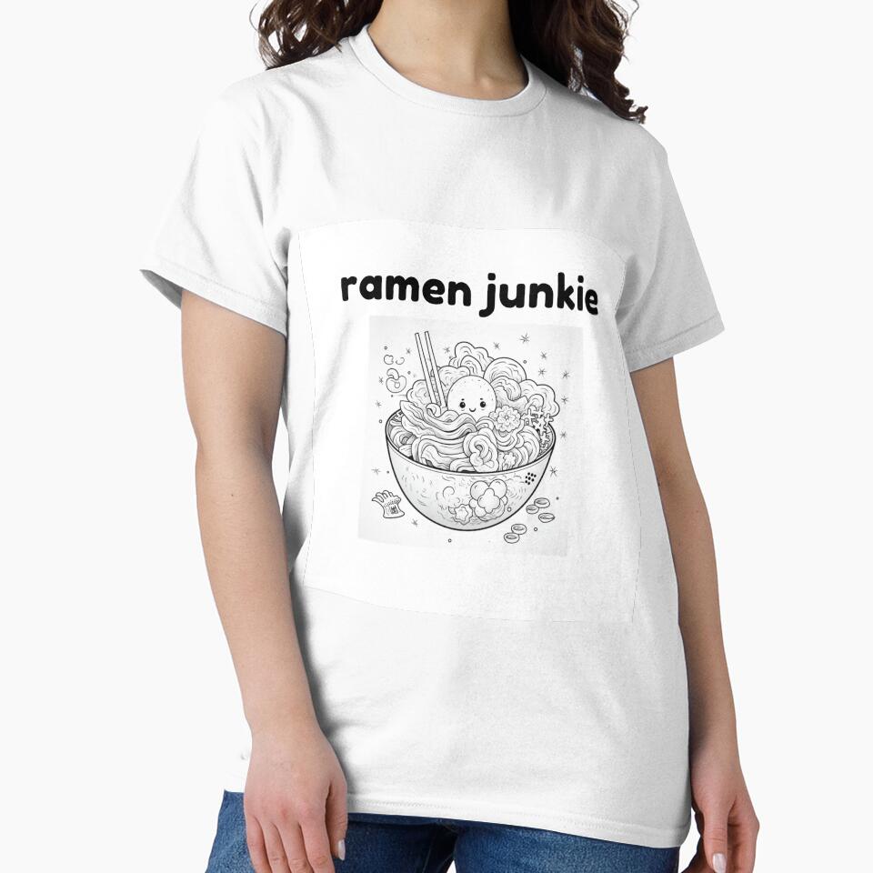 Ramen junkie by ArtyPics Unisex , , , Long Sleeve Tee