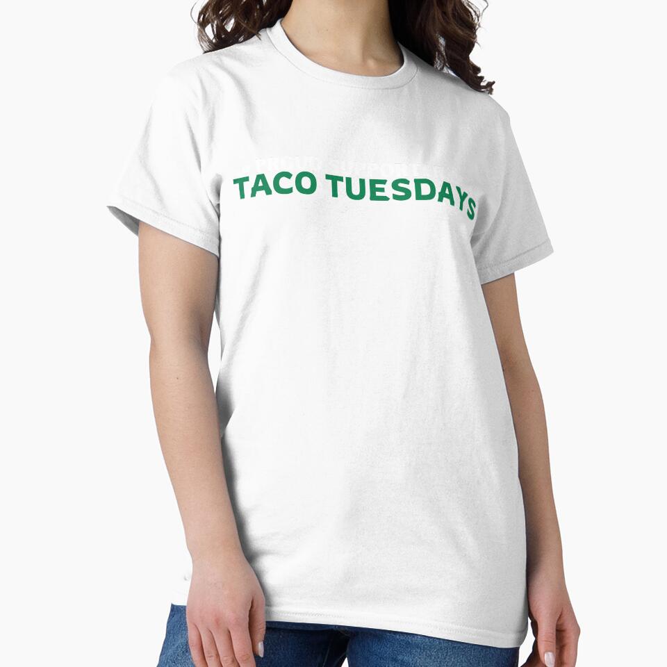 Proud Supporter of Taco Tuesdays by DesignDazzles Unisex , , , Long Sleeve Tee