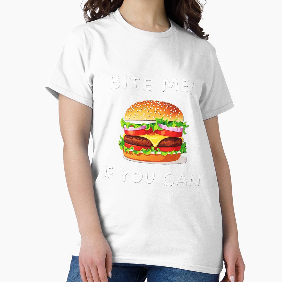 Fun Burger – Cute Food Design with Playful Text by SenpaiSketch Unisex , , , Long Sleeve Tee