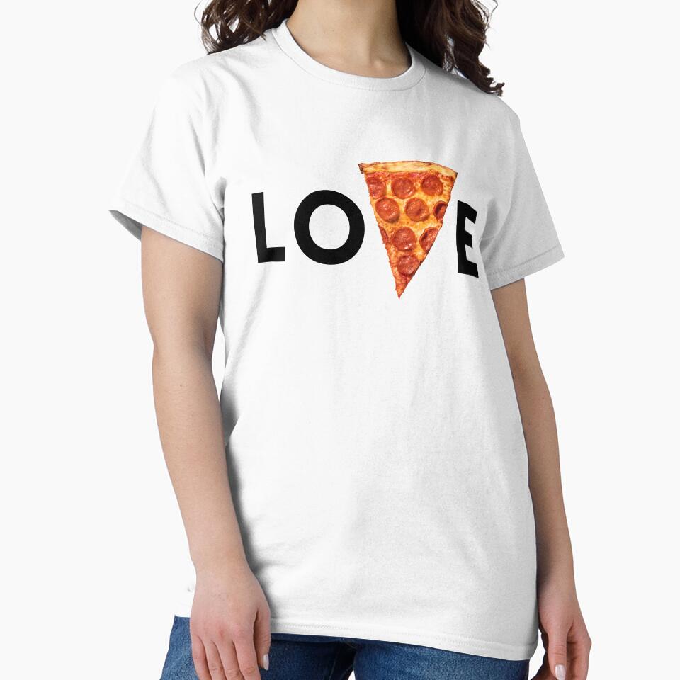 Love Pizza - I Love Pizza Design by TNOYC Unisex , , , Long Sleeve Tee