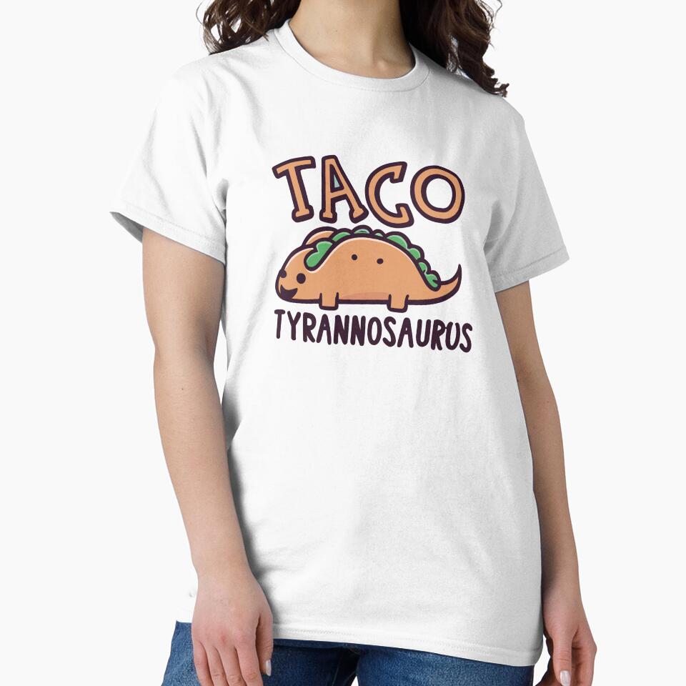 Taco Tyrannosaurus funny Taco Design by Aux Arc Unisex , , , Long Sleeve Tee