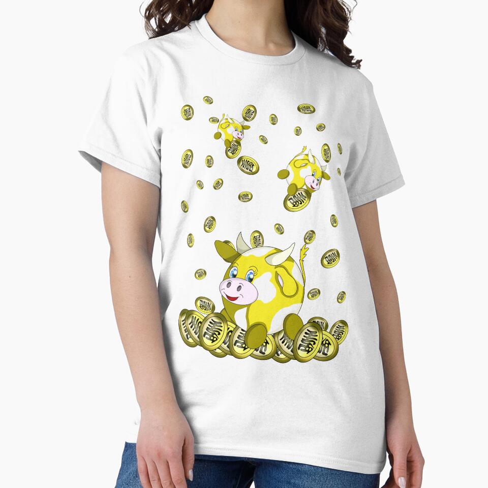 cartoon cash cow by BeingNow Unisex , , , Long Sleeve Tee