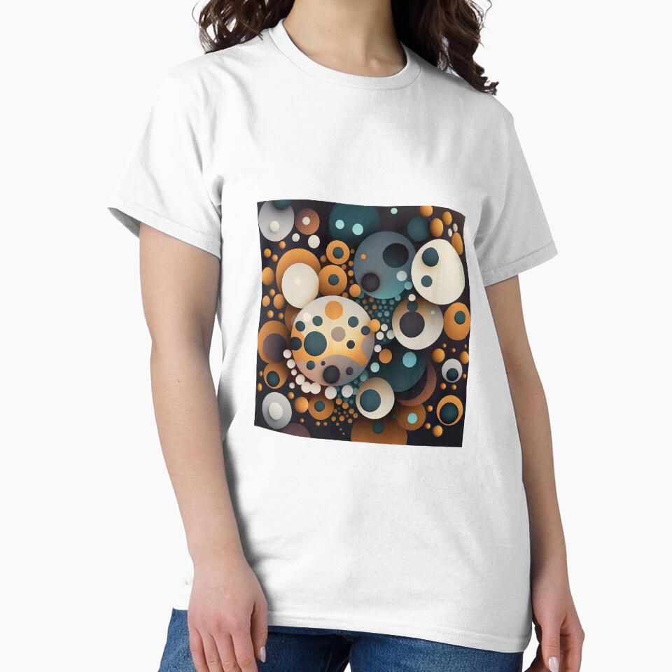 Circles ! overlapping earth colors in abstract form of polka dots design by UmagineArts