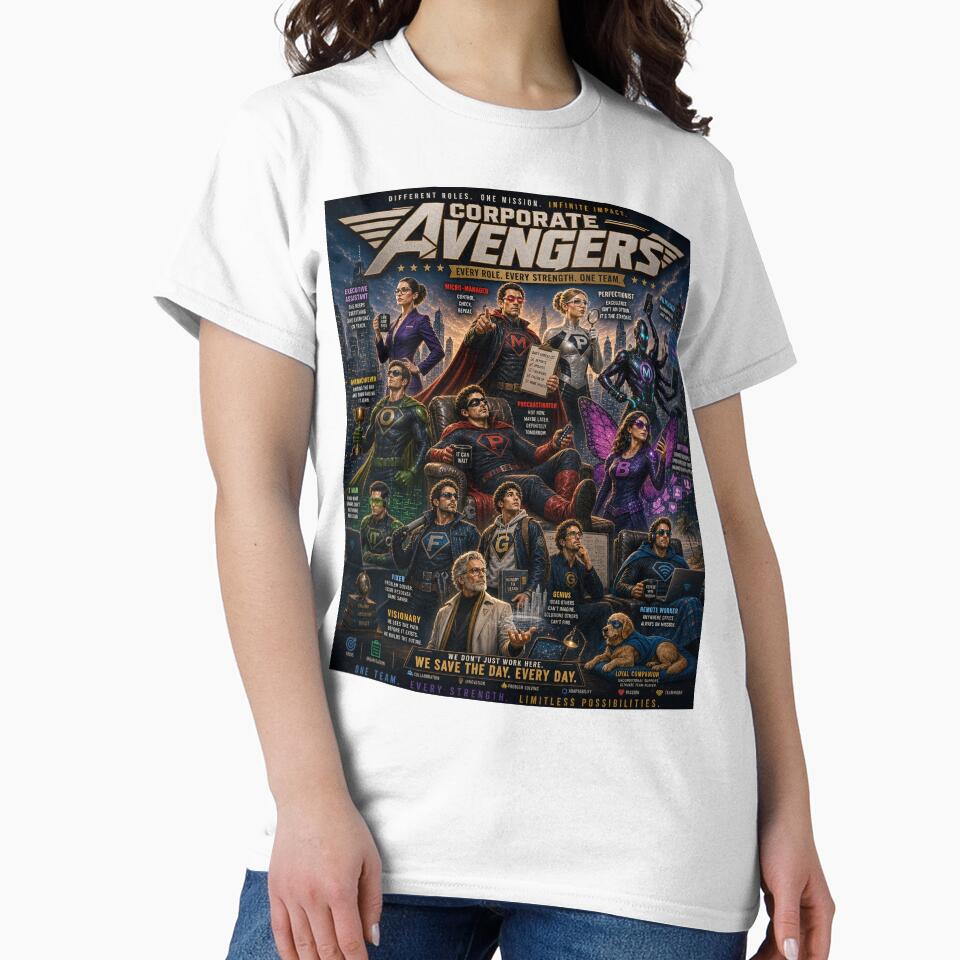 Corporate Avengers – Ultimate Workplace Superhero Team by P’s stuff Unisex , , , Long Sleeve Tee