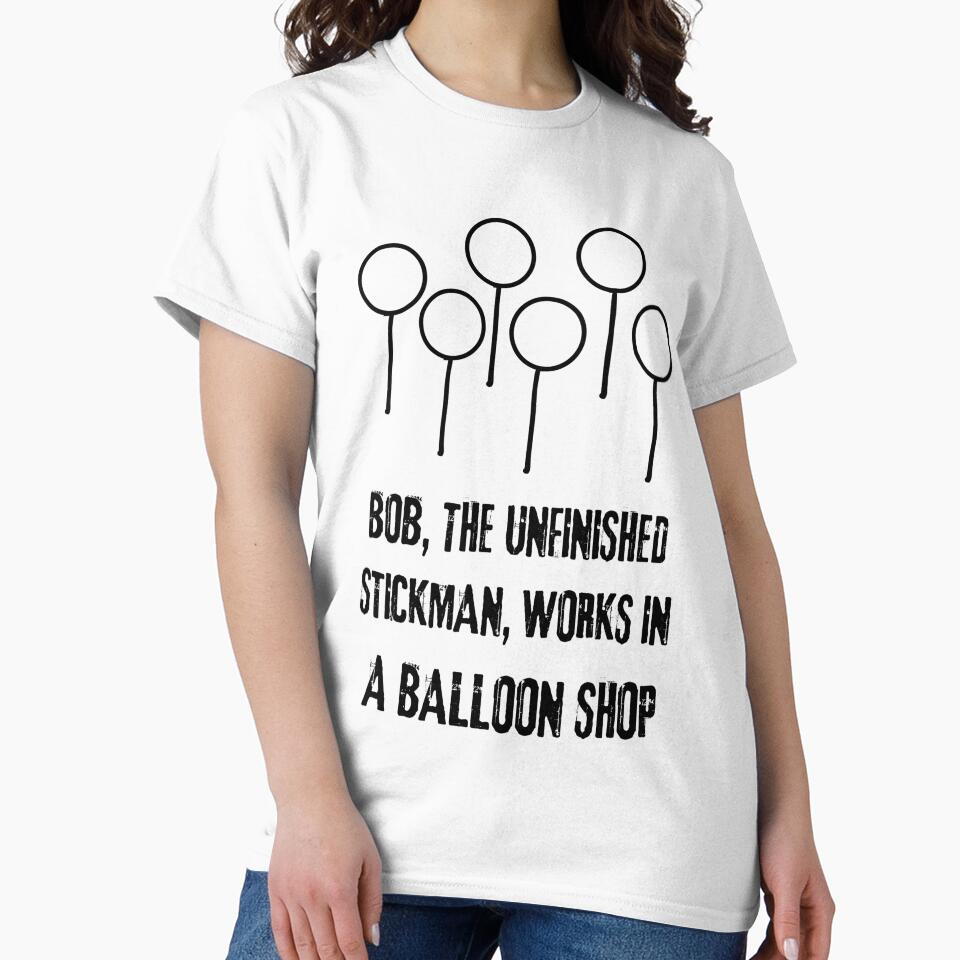 Bob, the Unfinished Stickman, is shopping by LagoonandBeans