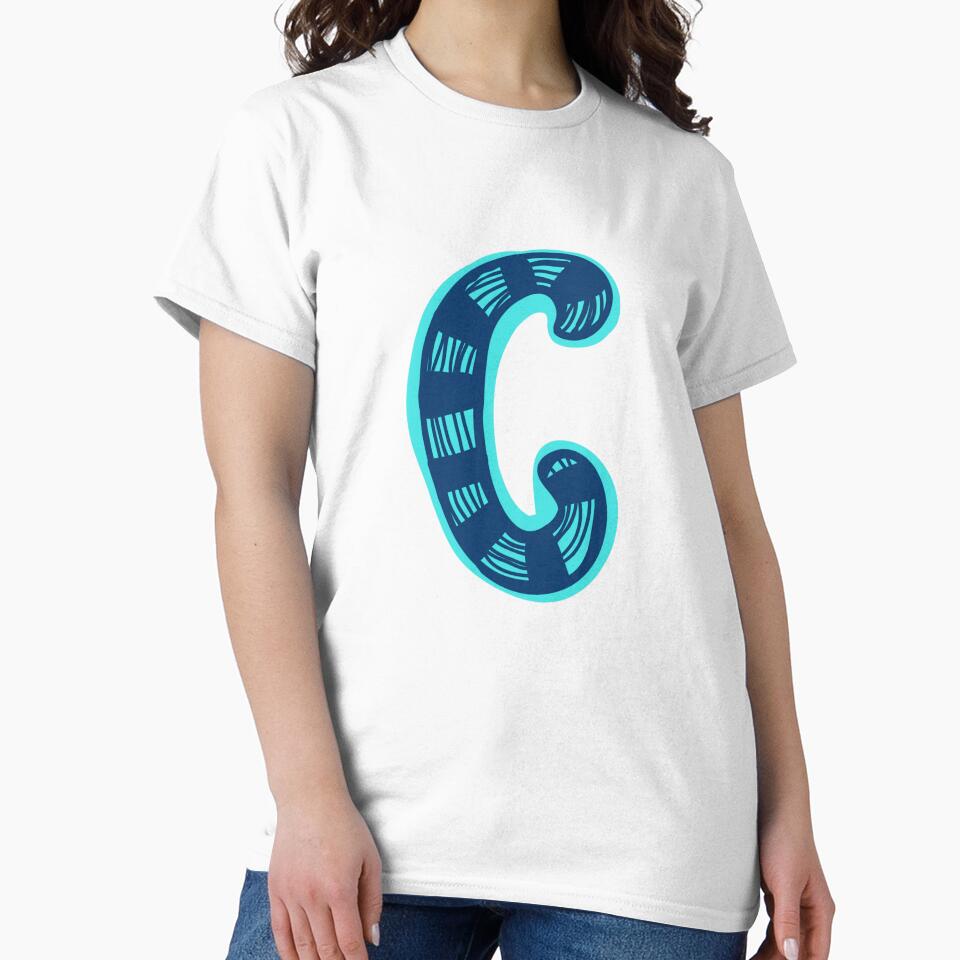 Initial Monogram C by Rajeev Singh Unisex , , , Long Sleeve Tee