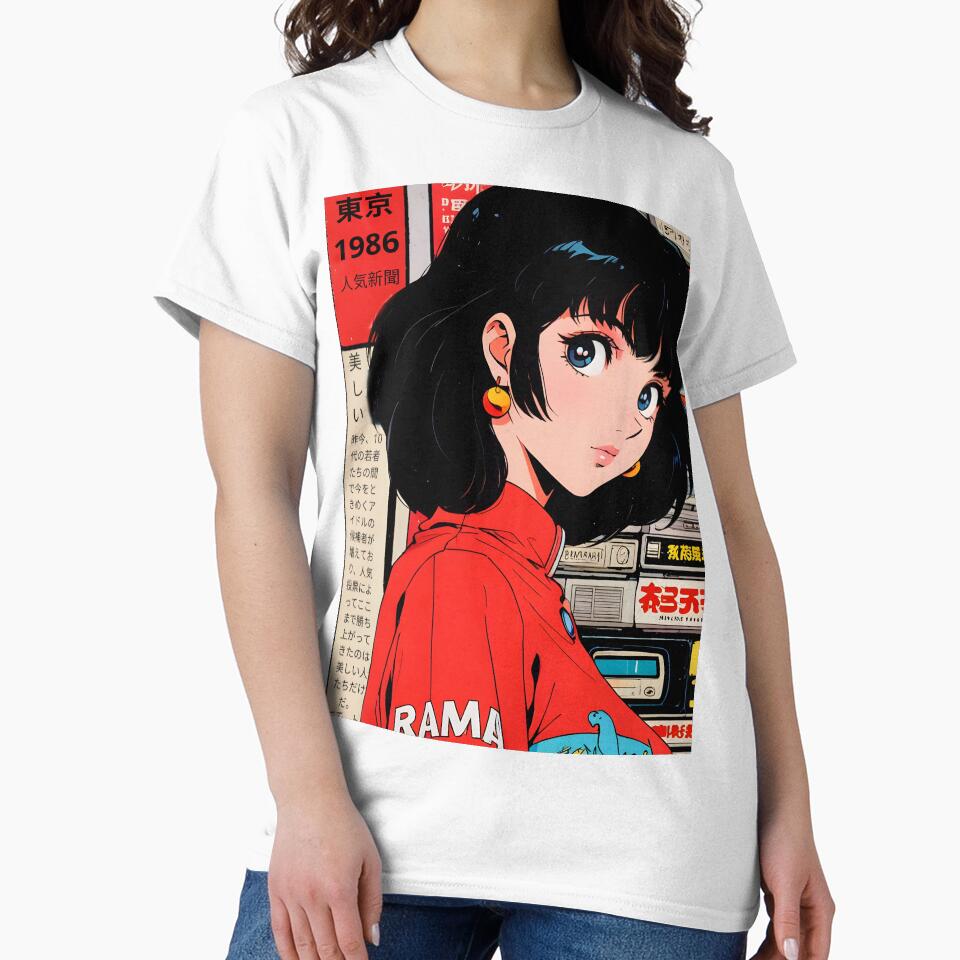 Classic anime retro vintage cute by Anime-rewind Unisex , , , Long Sleeve Tee