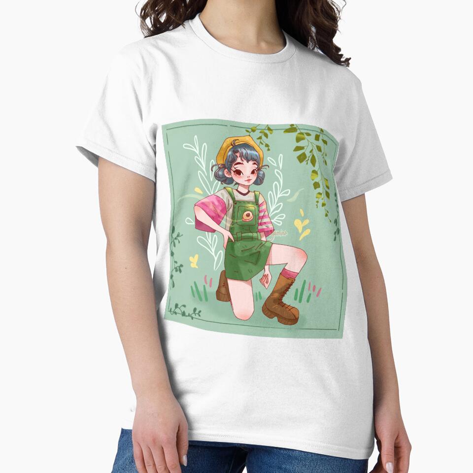 Summer Plant Girl by HYEMINA Unisex , , , Long Sleeve Tee