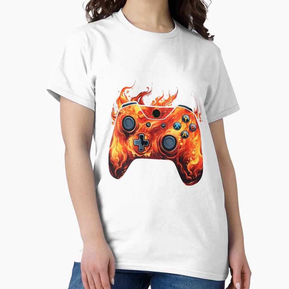 Fire Gaming Pad | Sticker by NicolasGlowArt