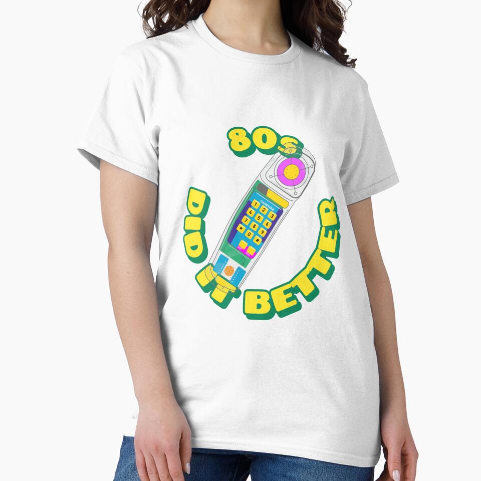 80s DID IT BETTER PHONE by DanielAshirts Unisex , , , Long Sleeve Tee