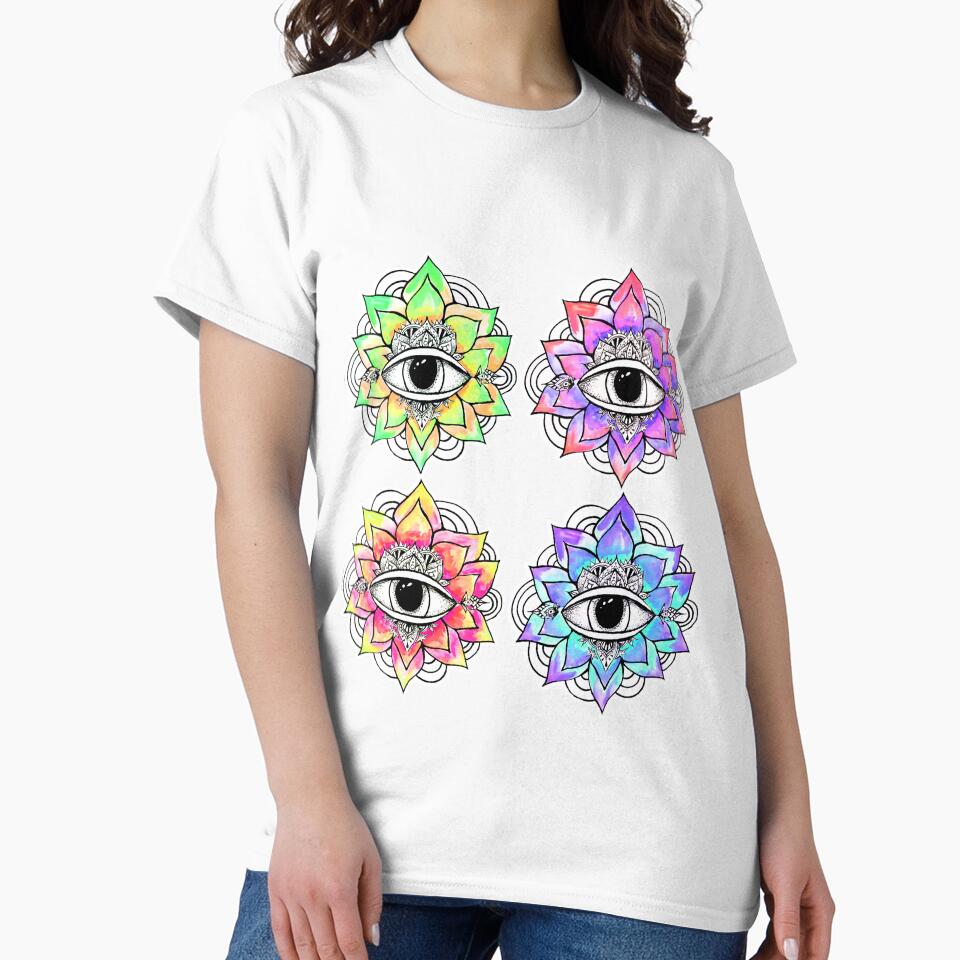 Psychedelic Seeing Eye Lotus by thejunemoon