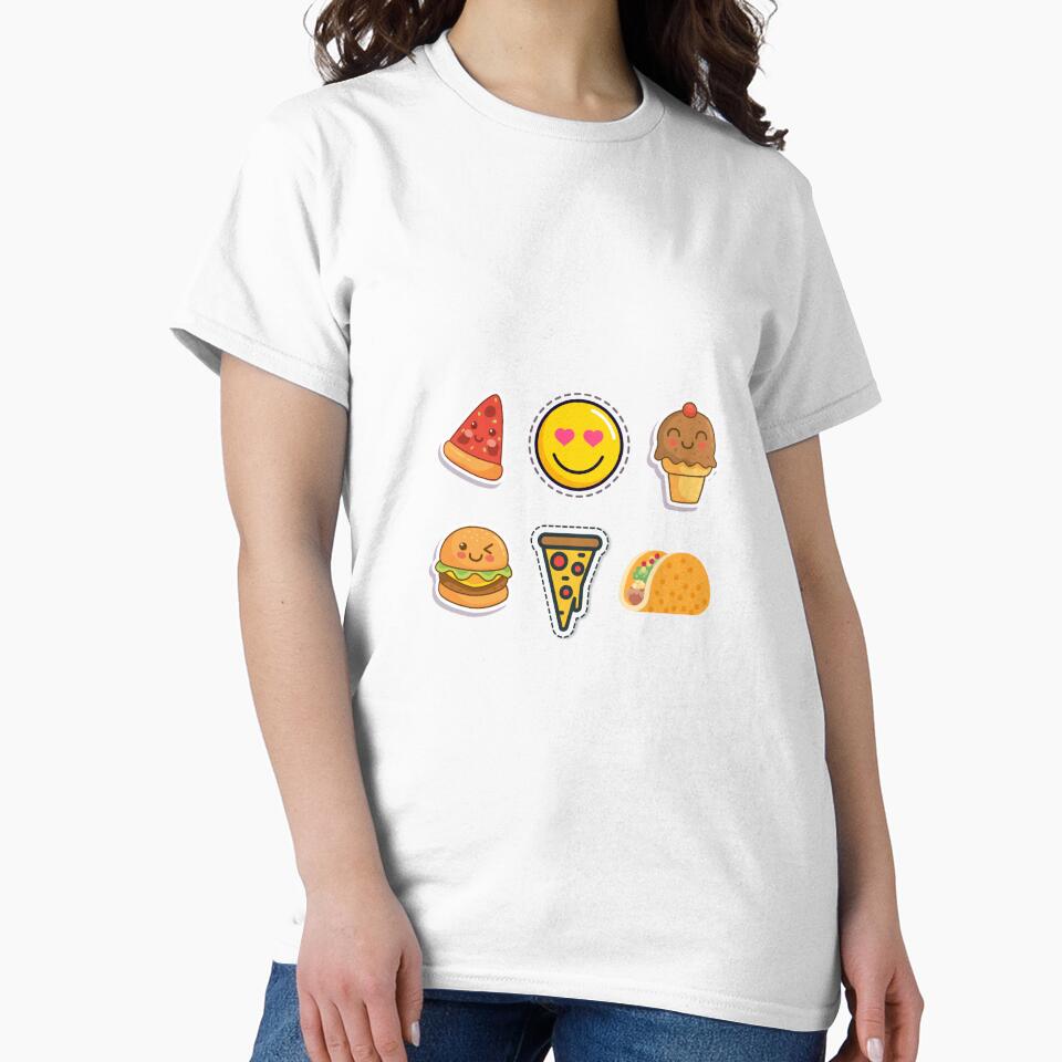 Tacos burger pizza by Beeffervescent Unisex , , , Long Sleeve Tee