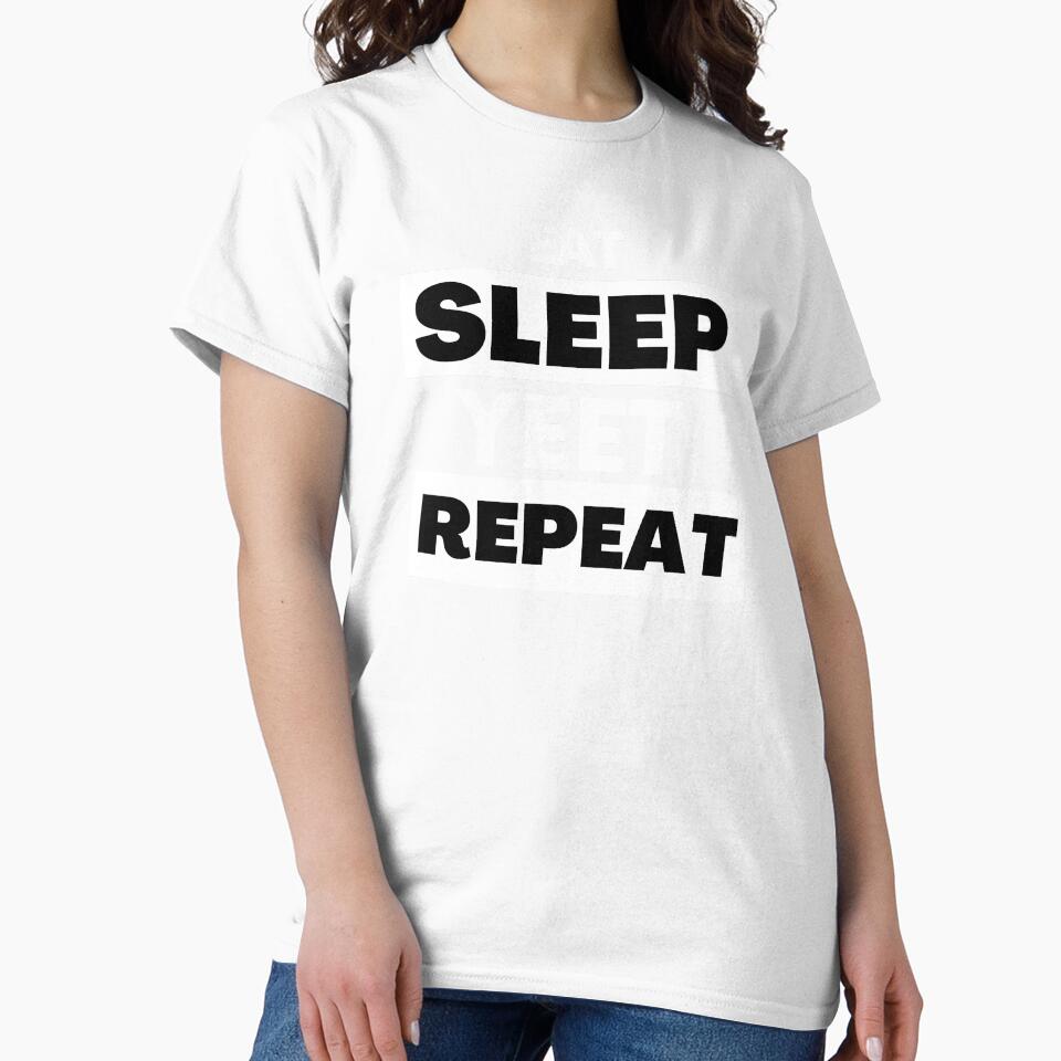 Eat Sleep Yeet Repeat by PX-clothing Unisex , , , Long Sleeve Tee