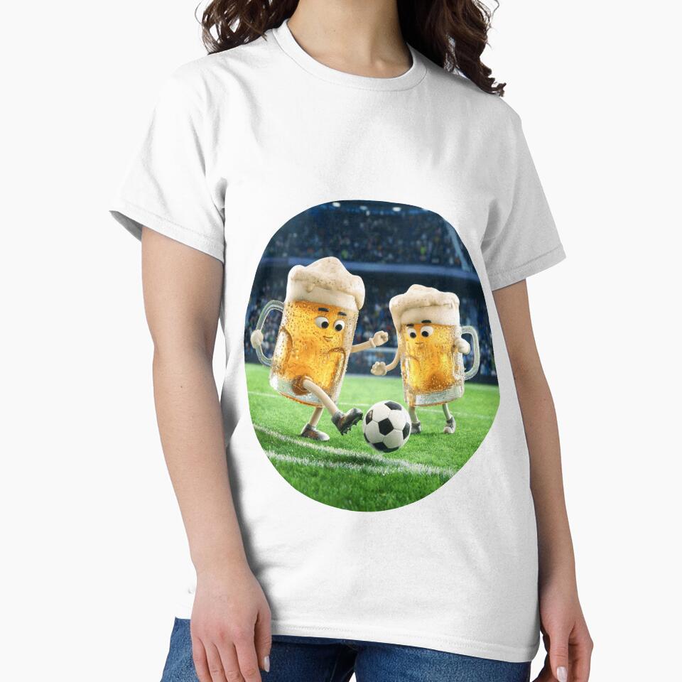 Beers football by BigBrainPrints Unisex , , , Long Sleeve Tee