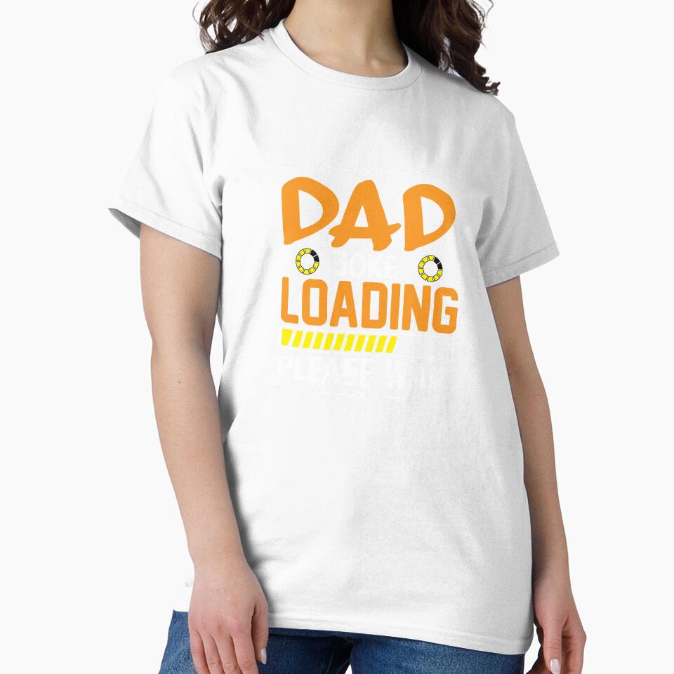 Dad Jokes, Perfect Birthday Gift, Dad Joke Loading Please Wait by DamARTi-Studio Unisex , , , Long Sleeve Tee
