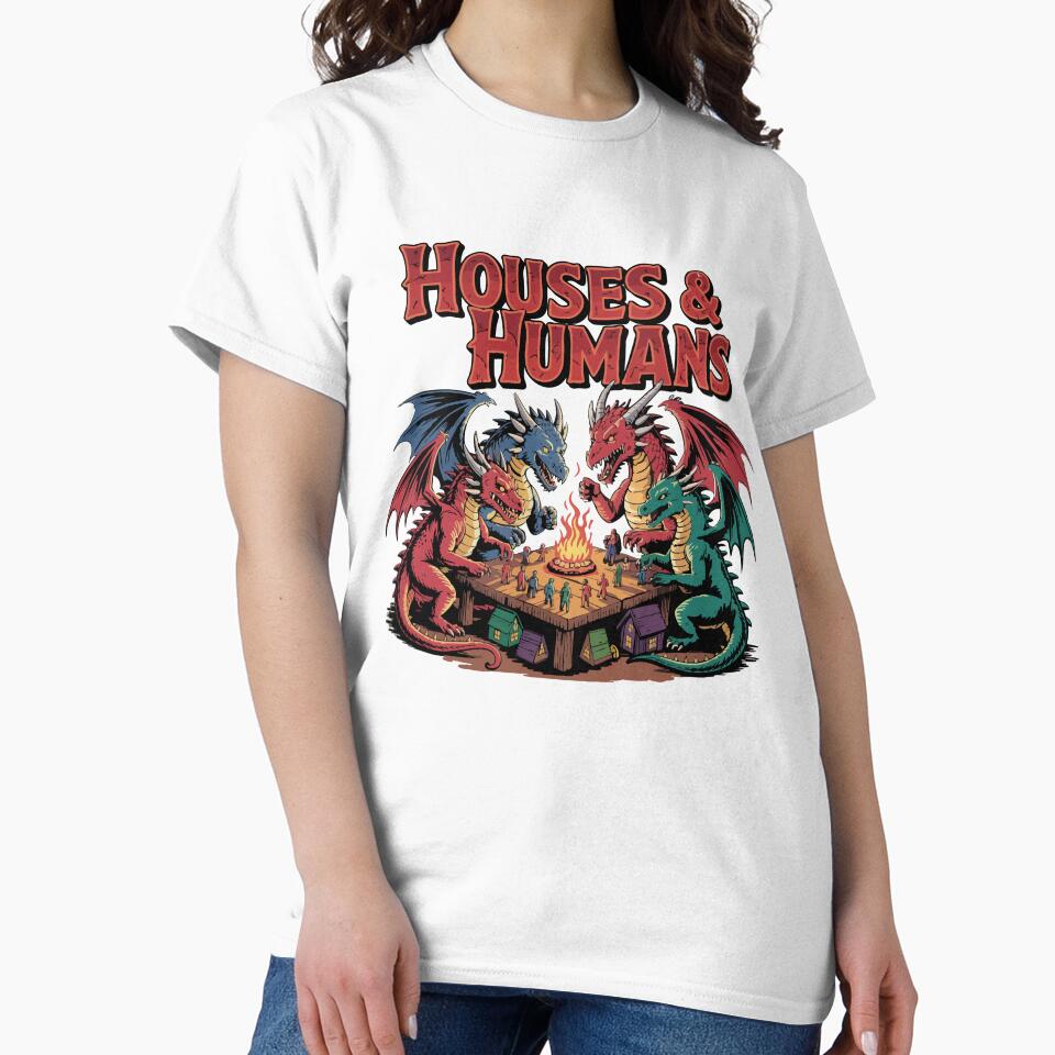 Houses & Humans by twindragonthreads Unisex , , , Long Sleeve Tee