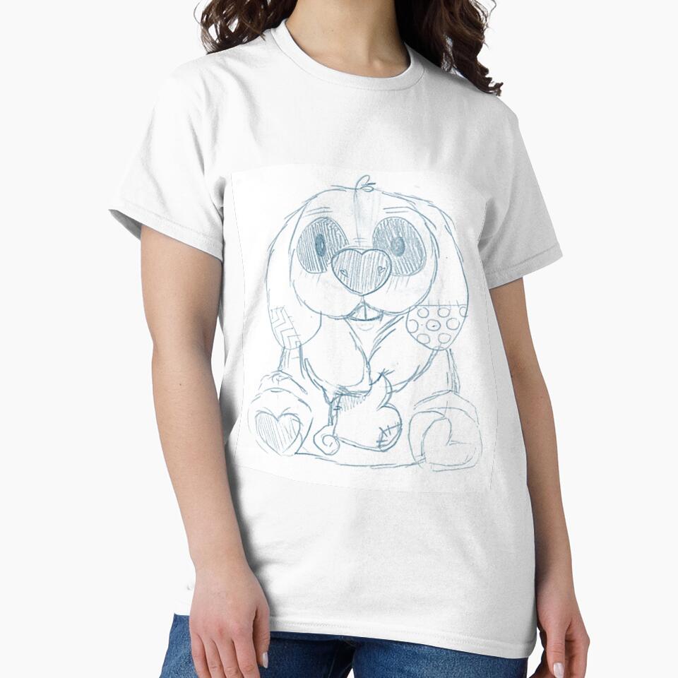 Ratty Bunny - DARK BLUE by MyBottomShelf Unisex , , , Long Sleeve Tee
