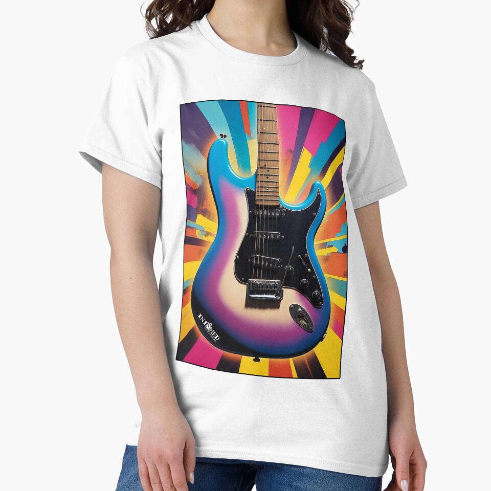 Andy Warhol Inspired Guitar Graffiti Street Artwork by Inished Productions