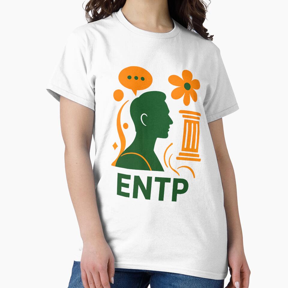 ENTP Personality Abstract Art – MBTI Design (Center Print) by W-Rm Unisex , , , Long Sleeve Tee