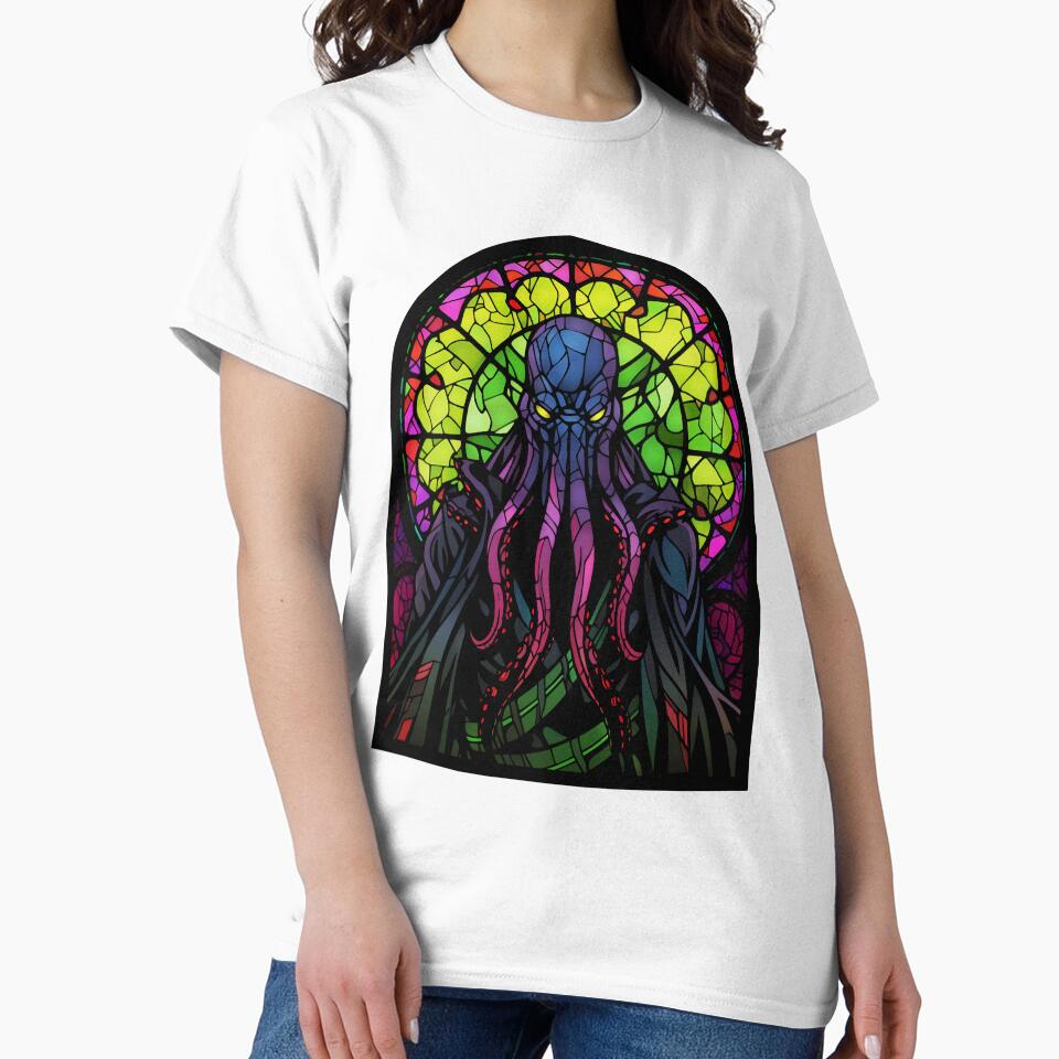 The Mindflayer of Stained Glass by curiographer Unisex , , , Long Sleeve Tee