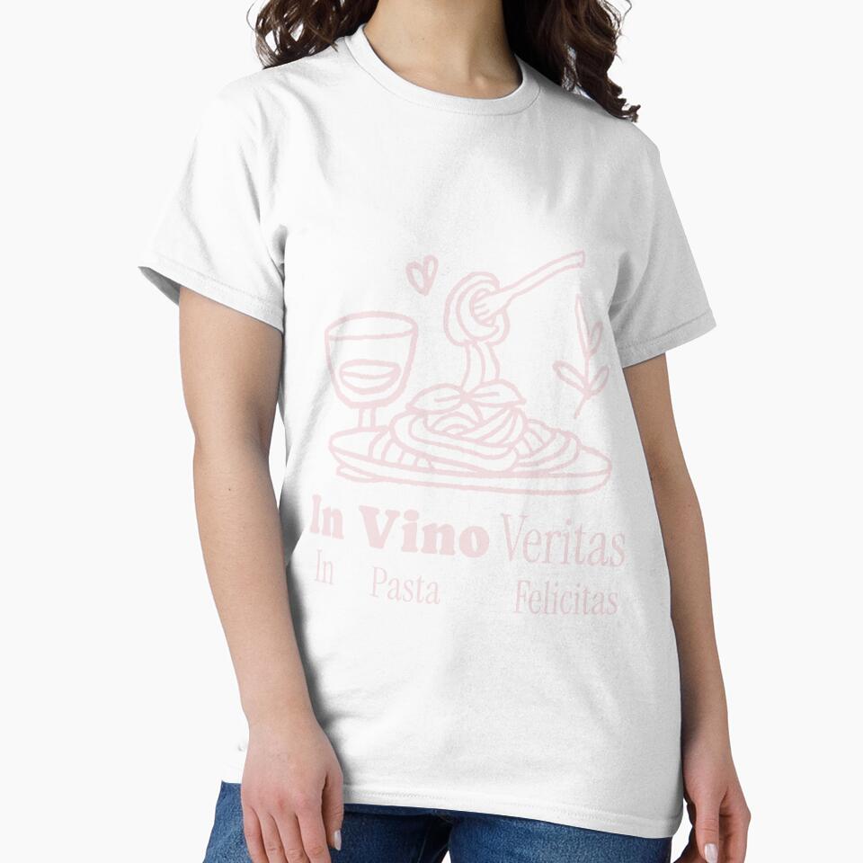In Vino Veritas, In Pasta Felicitas – Italian Food Lover by VinoVibesApp Unisex , , , Long Sleeve Tee