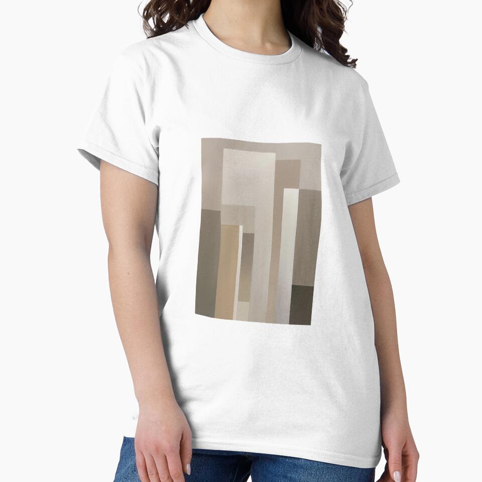 Minimalist Geometric Composition with Beige Columns by Monascreativeempire