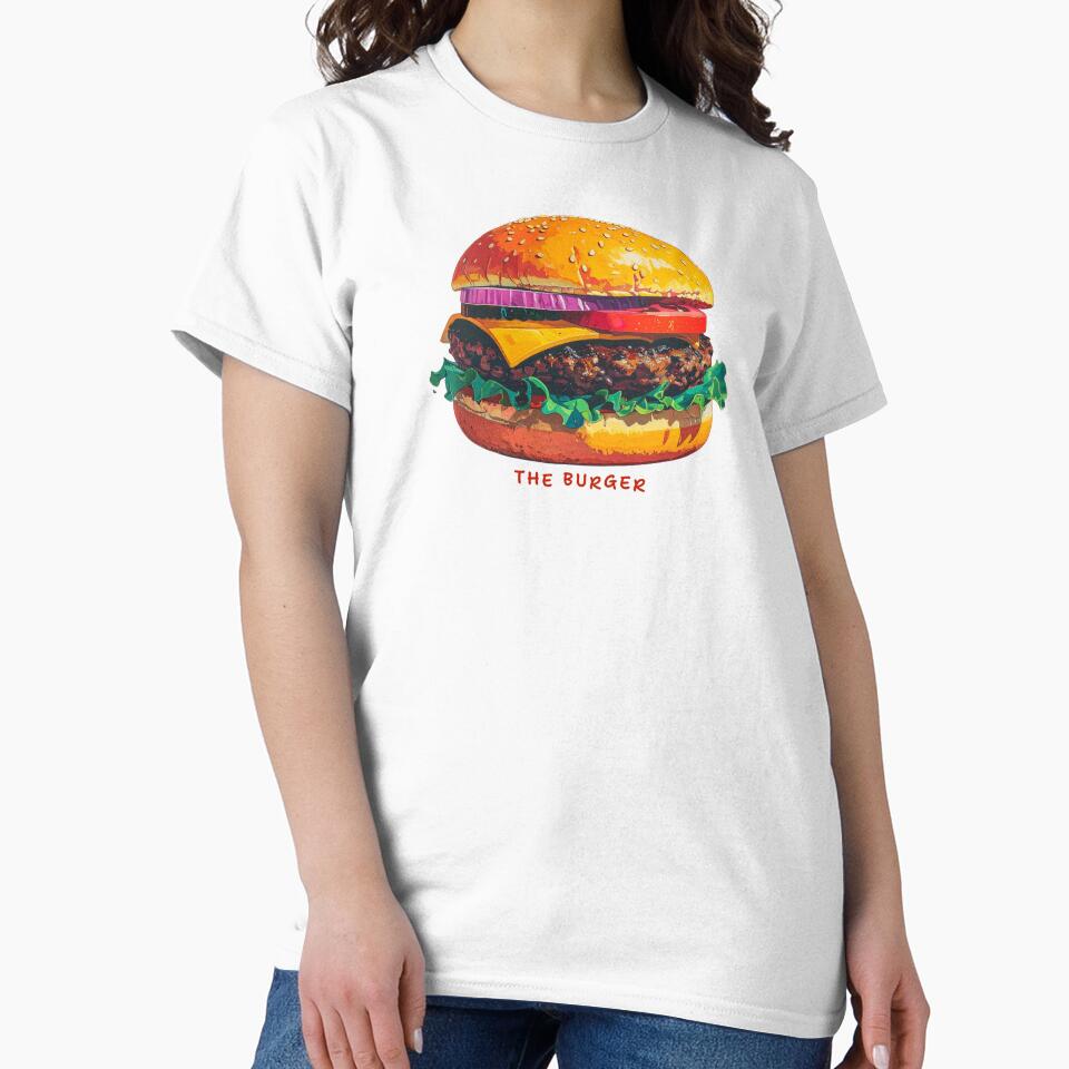 The Burger by mcraft studio Unisex , , , Long Sleeve Tee
