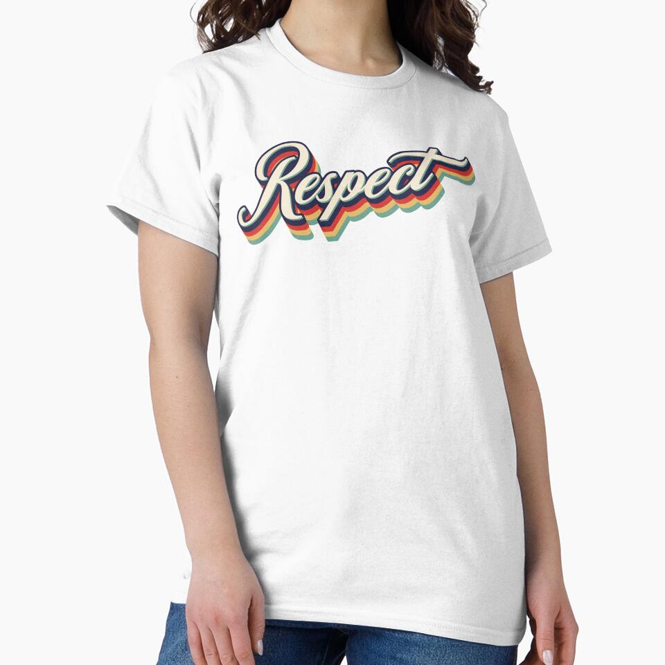 Retro Vintage Respect by Whimsical Thinker Unisex , , , Long Sleeve Tee