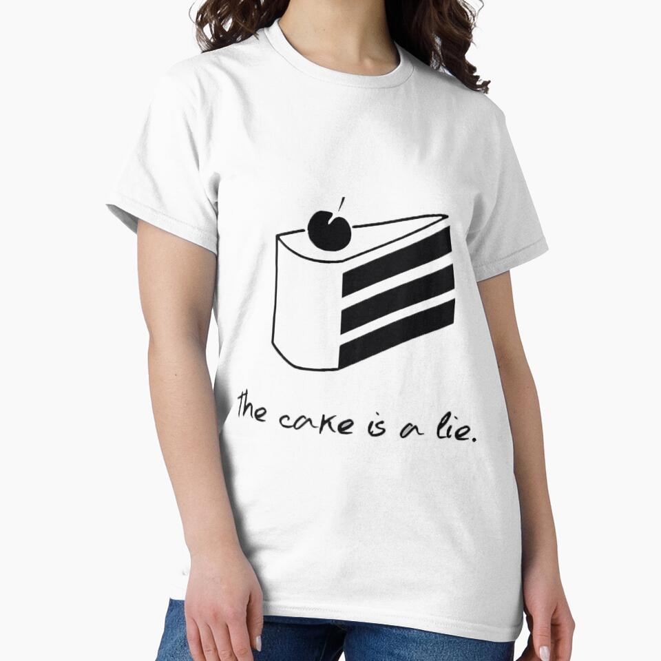 The cake is a lie by MekoDesigns Unisex , , , Long Sleeve Tee
