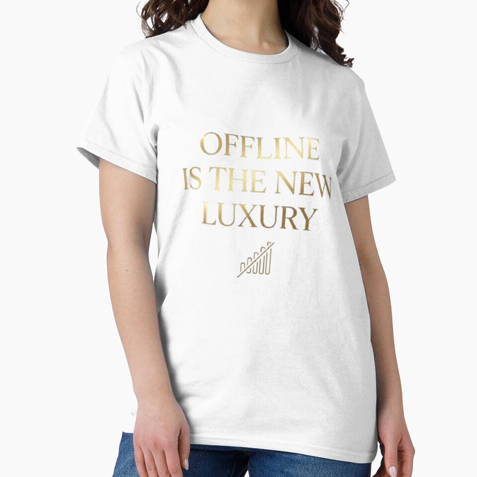Offline Is The New Luxury Minimalist Aesthetic Quote Design by agaa-vibes-studio