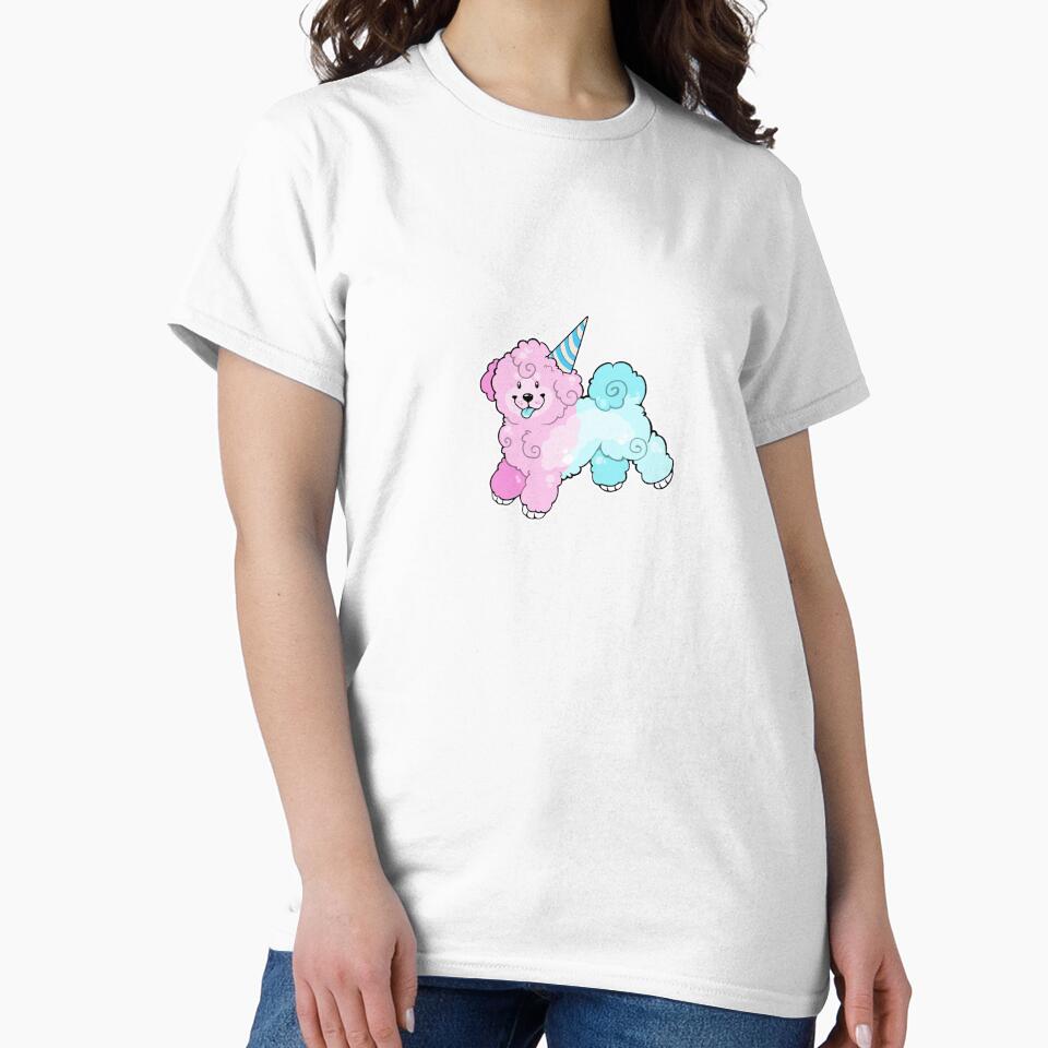 Cotton Candy Bichon by Delirious Artz Unisex , , , Long Sleeve Tee