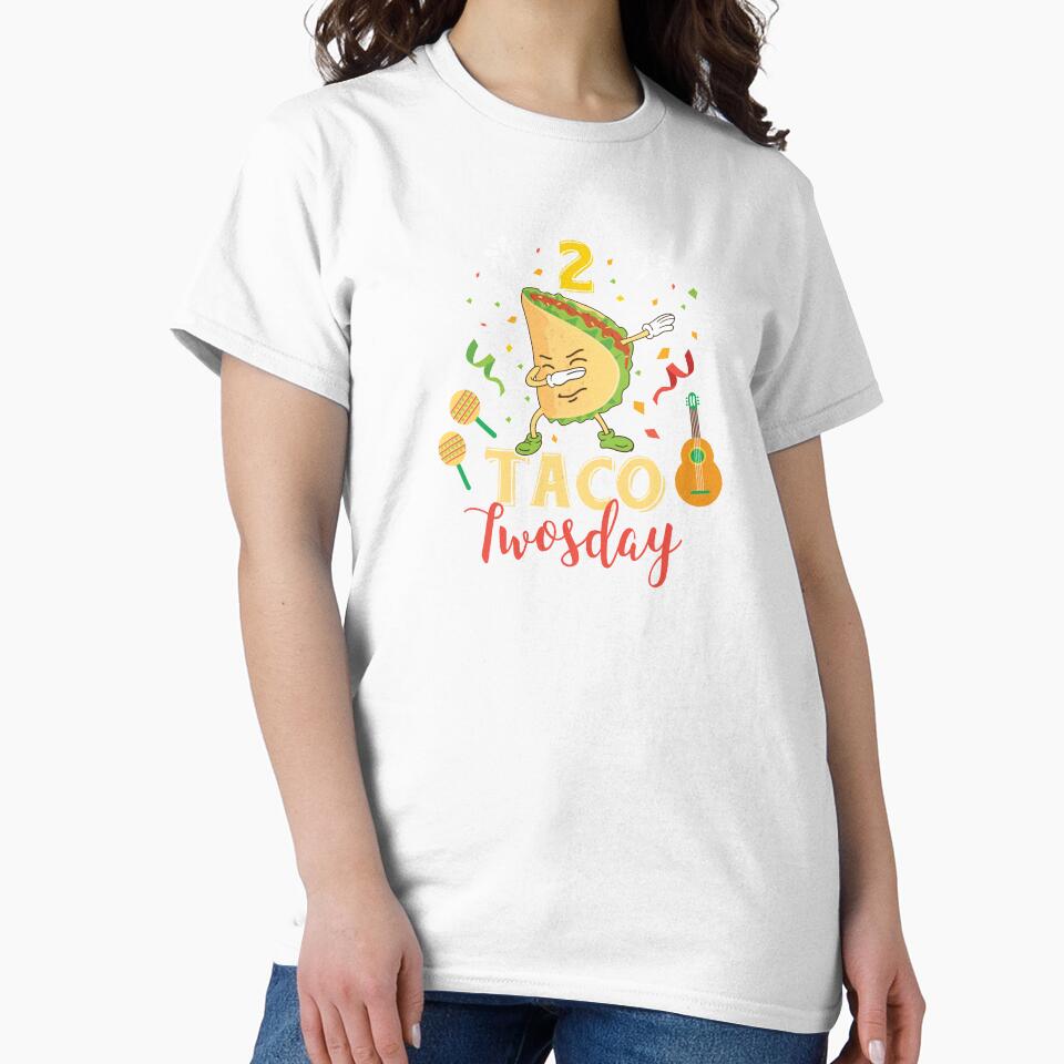 Tacos 2 Taco Twosday Dabbing Festive Birthday Gift by haselshirt Unisex , , , Long Sleeve Tee