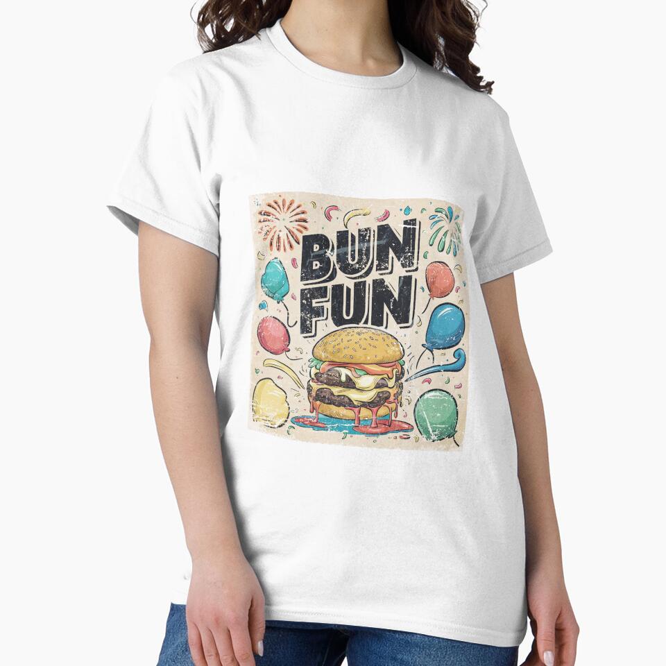 burger day art with text and classic vibe by BKSARYLIFE Unisex , , , Long Sleeve Tee