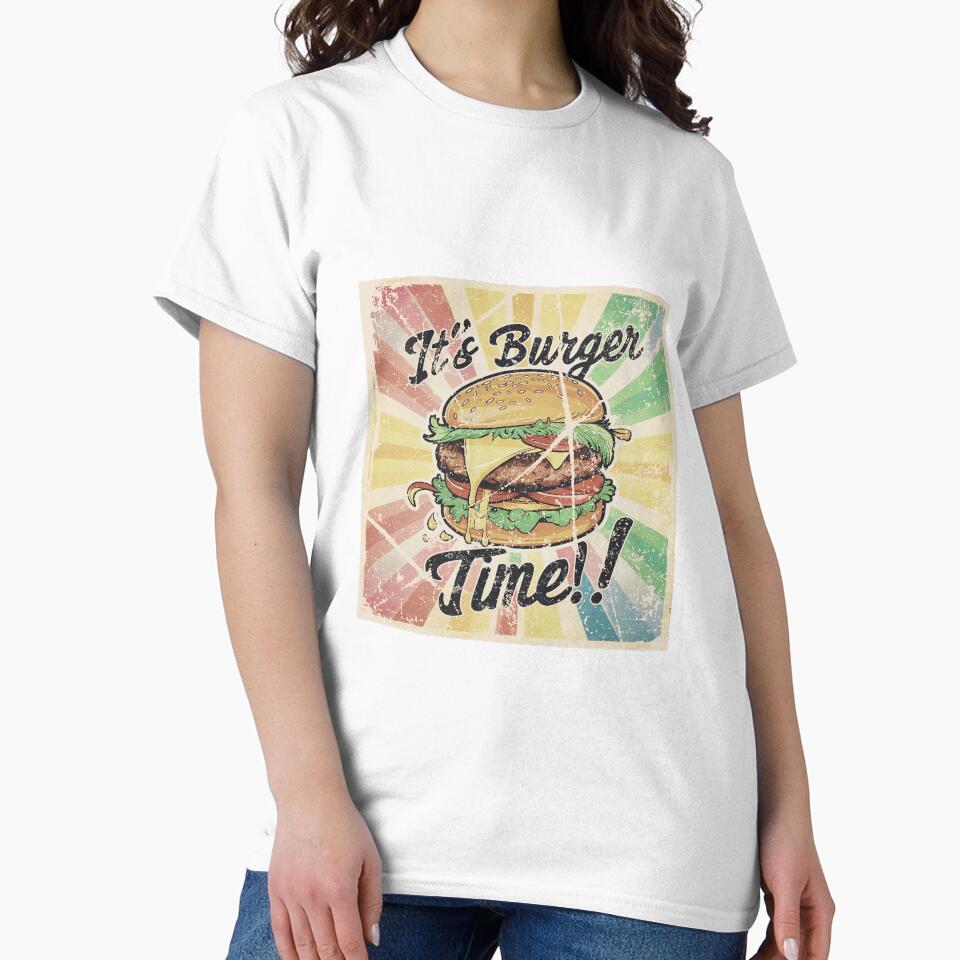 burger day art with cartoon effects by BKSARYLIFE Unisex , , , Long Sleeve Tee